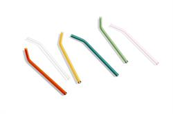 Sip Smooth - multi farvet sugerør i borosilicat glas fra HAY
